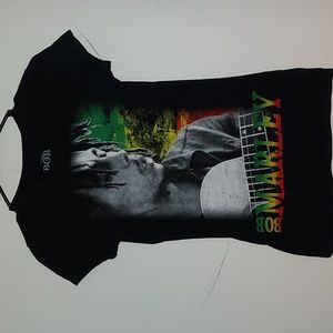 Bob Marley Women's Graphic Tee Size Medium